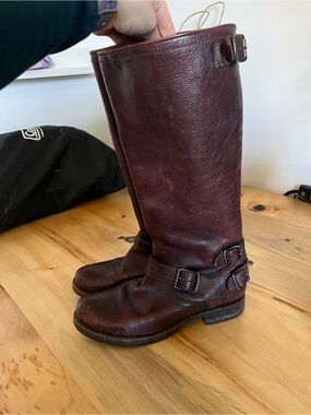 FRYE Veronica Riding Boots - Antique Brown